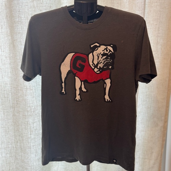 47 Tops - Charcoal Grey Georgia Bulldog Graphic T-Shirt size Small